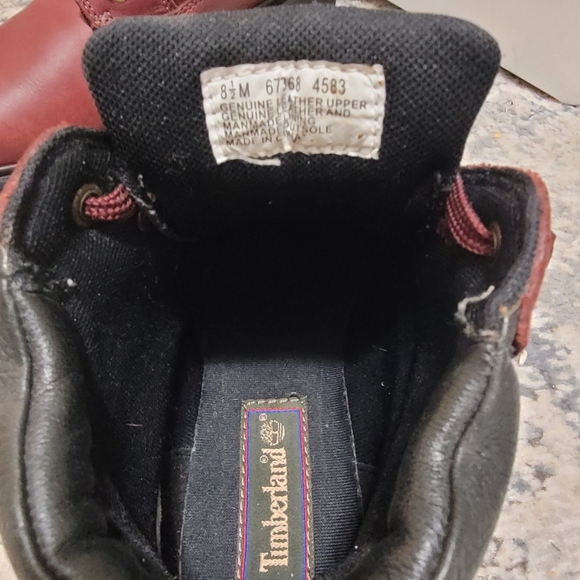 Womens Maroon Timberland Boot - Picture 3 of 3